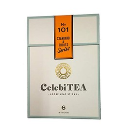 Tea Sticks CelebiTEA Cerevity Box of 6 Flavored Tea btea (Standard Tea & Fruit Tea)