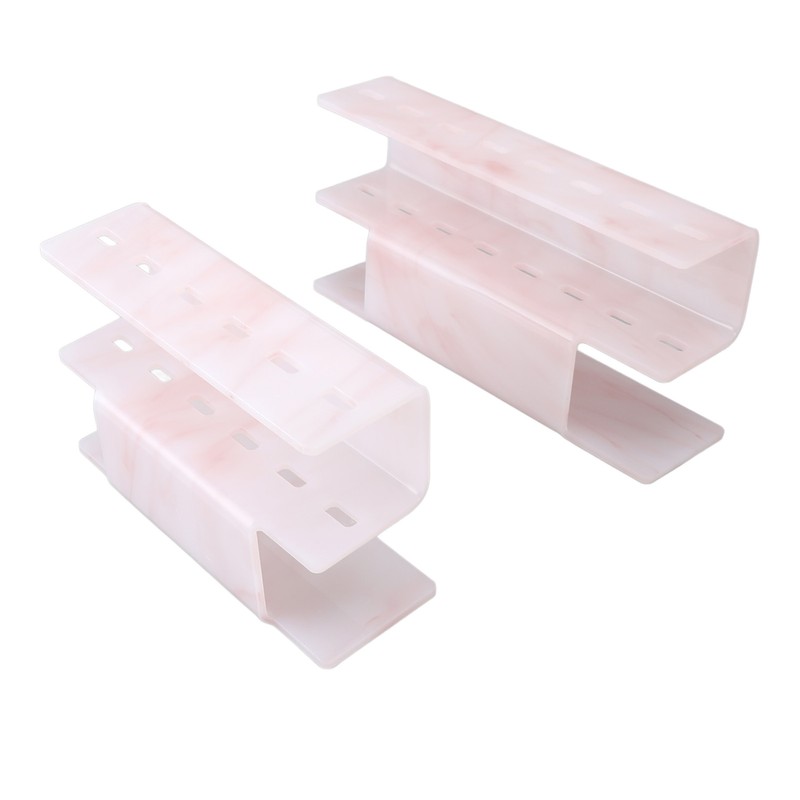 2Pcs Tweezers Organizer Rack 6 Holes and 8 Holes Plastic