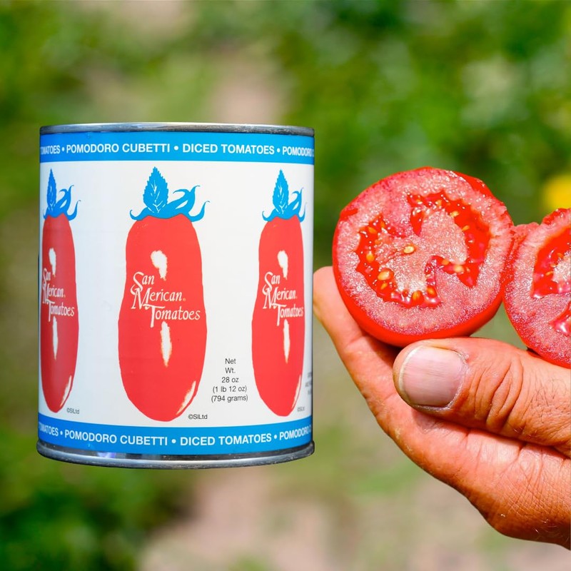 SMT SAN MERICAN TOMATO - Diced Tomatoes, 28 oz (Pack