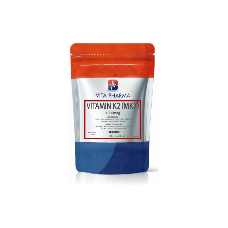 VITA PHARMA Vitamin K2 (Mk-7) 1000mcg 365 softgels
