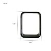 7PC of Gloss Black Front Grill Rings Inserts Compatible with