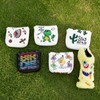 Golf Mallet Kawaii Magnetic Putter Cover Premium Embroidered PU Leather