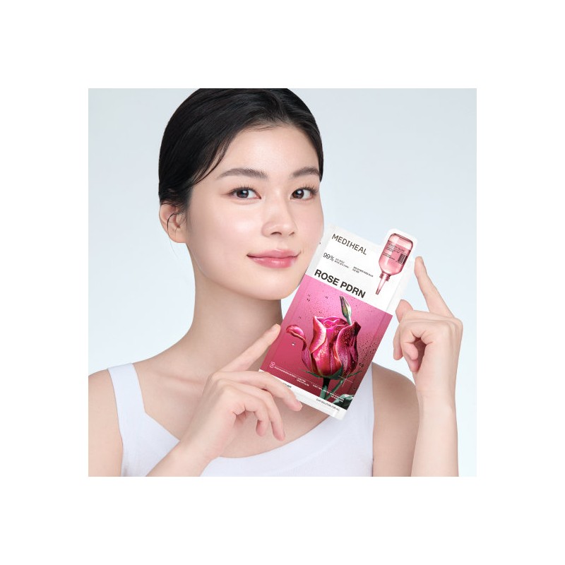 Mediheal Rosé PDRN Essential Mask Pore Refining & Radiance 10