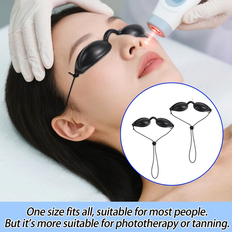 Fukaisu 2 Pairs Protective Goggles for Red Light, Tanning Bed