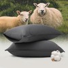 Double Stitch Cashmere Pima Cotton Pillowcases, Mongolian Cashmere and Pima
