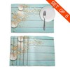 Mount Hour Sea Shell Beach Summer Starfish Board Placemats Set