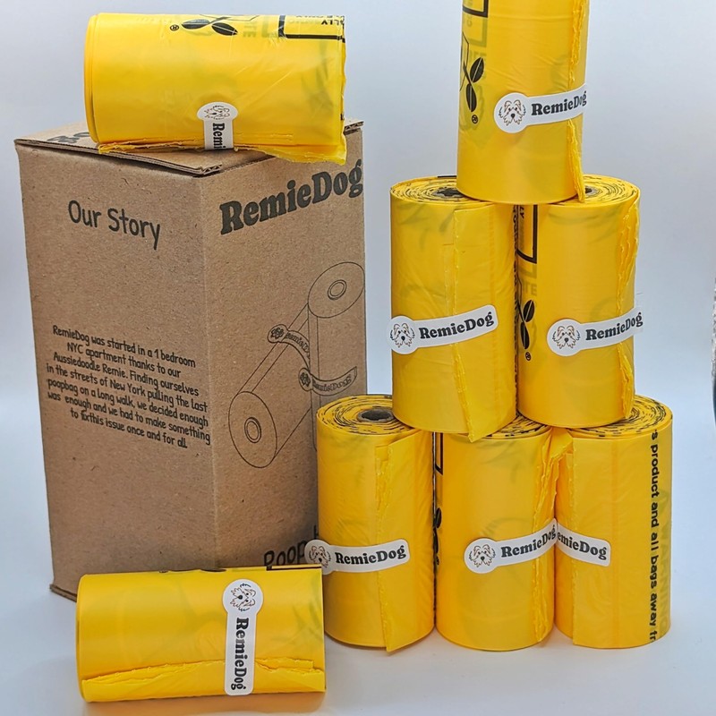 Cornstarch Based Poop Bags, 8 Pack