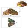 YIUWLMN 4Pcs Drop Leaf Table Support Folding Table Hinge 180°Folding