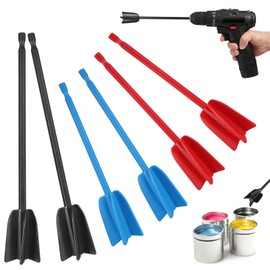 Zocipro 6Pcs Drill Mixer Attachment, Reusable Epoxy Mixer Attachment for Any 1/4" Drill, Mixer Drill Attachment Mixing Tool for Mixing Epoxy Resin Painting Ceramic