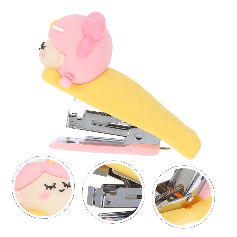 Operitacx Cute Mini Mermaid Stapler for Boys and Girls Stationery