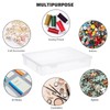 BTSKY 2 PCS Medium Size Clear Stackable Rectangular Storage Box