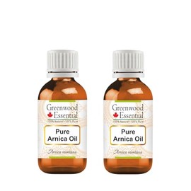 Greenwood Essential Pure Arnica Oil (Arnica Montana) (Pack of Two) 30ml X 2 (2 oz)