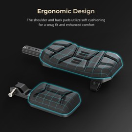 SMALLRIG Universal 15mm Shoulder Pad Support, Shoulder Mount Rig with 15mm Dual Rod Clamp & Back Pad - 5153