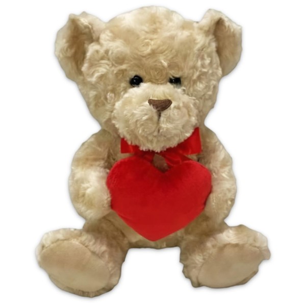 Quickdraw 25cm Valentines Day Teddy Bear with Love Heart or