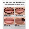 Erinde 2 colore Peel - off Lápiz de Labios, 2-in-1