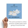 Hunts England - 20th Wedding Anniversary Card - China Anniversary
