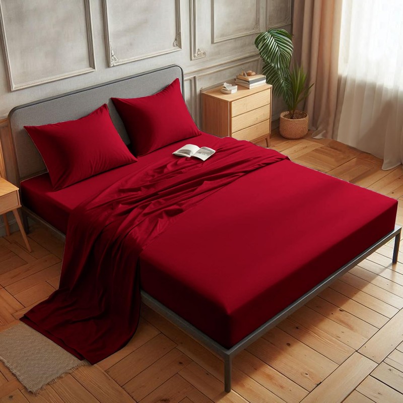 Aspire Homeware Single Fitted Sheet - 25 cm Deep Hotel
