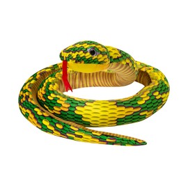 TORMAYS Realistic Anaonda Stuffed Animal, Large Snake Plush Toy Gifts Giant Stuffed Snake for Kids, 100 Inch Long, Yellow