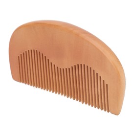 Wooden Comb, Handmade, Small Portable Beard Comb with Rounded Teeth for Hair and Beard Care