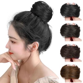 ORSUNCER Bun Wig, Rubber Type, Scrunchy, Part Wig, Hair Ornament, Natural Fashion, Kimono Wig, Shichi-Go-San Wig, For Kids, Weddings, After-parties, Coming-of-Age Ceremonies, Easy to Wear, Volume,