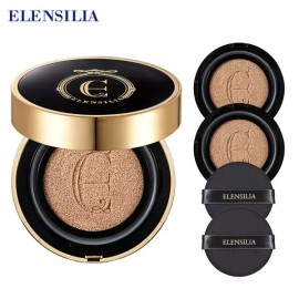 Ellenchilla 엘렌실라 에스카르고 에센스 커버쿠션 프리미엄(본품1+리필2) Ellensilla Escargot Essence Cover Cushion Premium (1 Main Product + 2 Refills) [No. 21 (Ride Beige)]