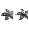 JCGY Pair of Star Flower Snap Clip Barrettes for Thin