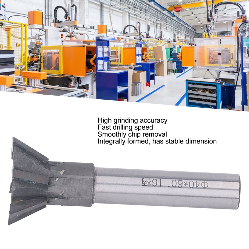 60 Degree Dovetail Cutter 6 Flute Fast Drilling Speed Carbide