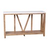 Flash Furniture Charlotte Farmhouse 2-Tier Console Table - Warm Oak