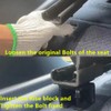 2pcs Car/Truck Seat Rise Spacer Lifting Seats Height Back Heighten