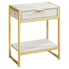 Monarch Specialties I Accent, END Table, Night Stand, BEIGE