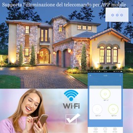 Jinvoo WiFi smart wall touch light switch, smart phone remote control, compatible with iOS and Android, with Alexa Echo and Google Assistant, ETL certified（3 gang）