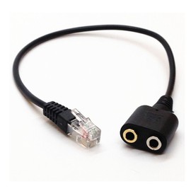 BSHTU RJ9 to 3.5mm Female Jack Adapter Convertor PC Headset Cable