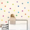 Wajade 60 PCS Colorful Dots Wall Stickers Round Circle Wall