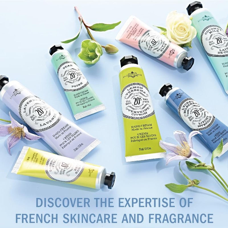 La Chatelaine French Hand Cream Trio Tin, Holiday Gift Set,