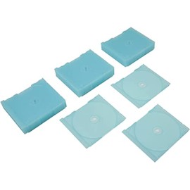25 Transparent Fluorescent Blue Colored Replacement CD Trays / Inserts for CD Jewel Boxes! #CDIS80TFB - Fits any standard size 10mm Jewel Box! GLOWS IN THE BLACKLIGHT!