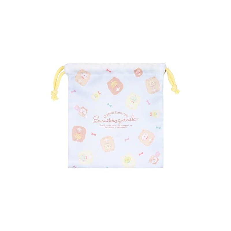 T'S Factory Sumikko Gurashi Plastic Cup & Drawstring Set, Bear