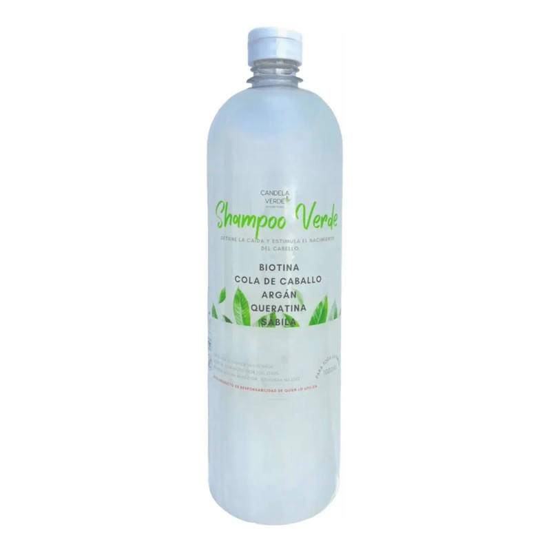 Shampoo Verde Anticaída Y Crecimiento