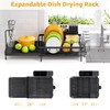 Urackify Dish Drying Rack, Expandable Large Capacity Dish Rack with