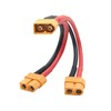 Maixbomr Short XT60 Parallel Battery Connector Cable,14AWG 1 Male to