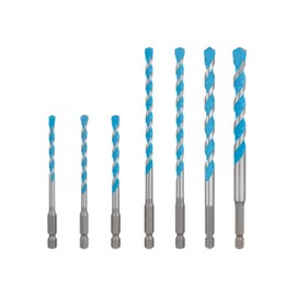 Bosch 7 x Expert HEX-9 Multi Construction Drill Bit Set (for Concrete, Soft Ceramic Tiles, Diameter 5-10 mm, Professional Accessories Hammer Drill, Screwdriver, Drill)