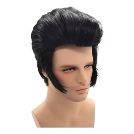 Peluca Cosplay Elvis Presley Hombre Rock & Roll S