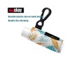 HEYSKAY Lip Balm Holder Sleeves Keychain Chapstick Elastic Sleeves(Black/Color strip/Geometrical