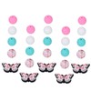 20Pcs Round Beads 5Pcs Butterfly Shaped Beads DIY Kit for