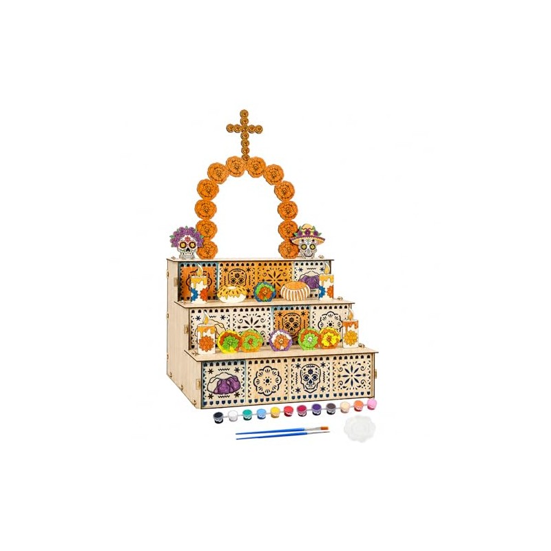 JeeLeeko Kit DIY de Mini ofrenda de Día de Muertos