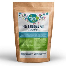 Natural Himalayan Pink Salt 250g By The Natural Health Market Rock Salt Harvested Directly From The Himalayas 250g, 500g and 1kg Fine or Coarse Grade with 80+ Naturally Occurring Minerals and Elements