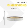 Gloss White Magnetic Tape Roll Easy Wipe Racking Strip 20mm