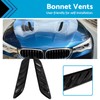 MAX COOL Gloss Black Bonnet Vents Cover Suitable for Holden