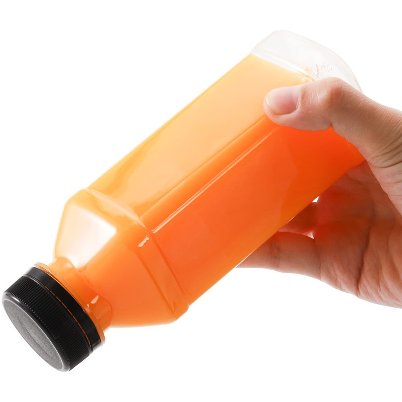 WUWEOT 30 Pack 300ml Plastic Juice Bottle, Clear Empty Milk