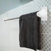 RattanView 2 Pcs White Porcelain Ceramic Towel Bar Rod Rack