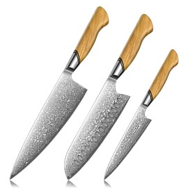 Juego de cuchillos, juego de cuchillos de cocina de 15 piezas con bloque con afilador integrado, apto para lavavajillas, juego de bloques de cuchillos